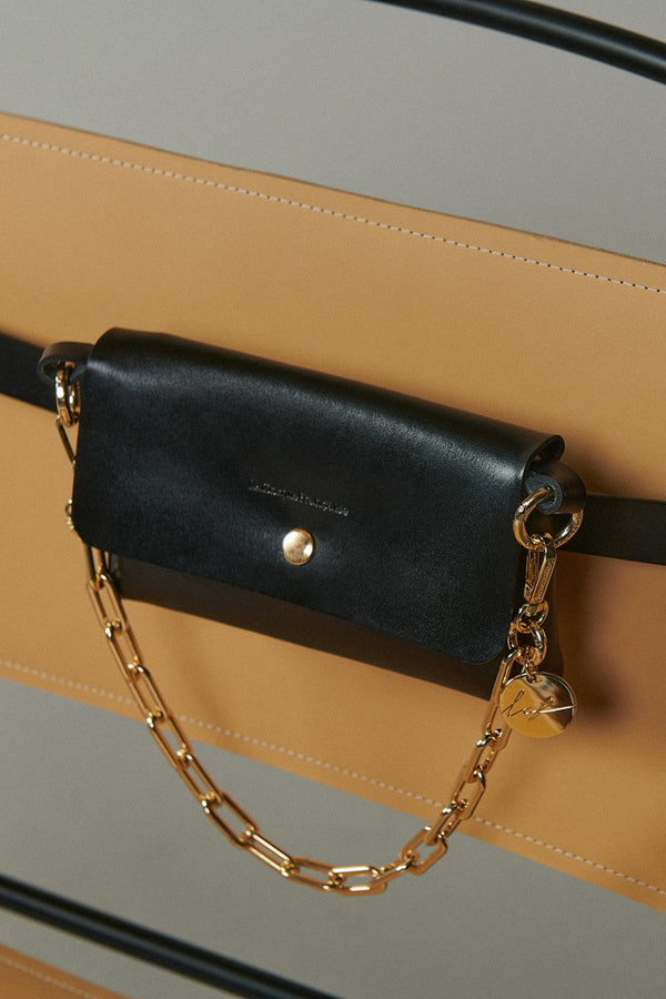 La Coque Française Sac Ceinture Vicky Noir