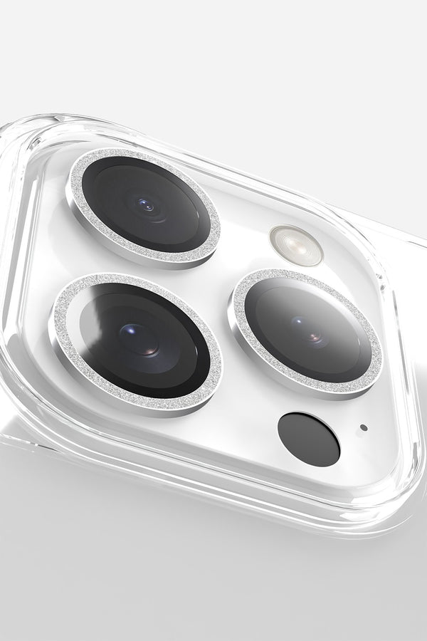 La Coque Française Protection Camera Paillettes Argent (iPhone 14 Pro / 14 Pro Max)