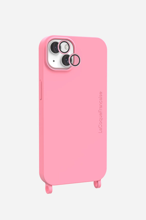 la coque française Protection camera paillettes roses (iPhone 13 / 13 Mini)