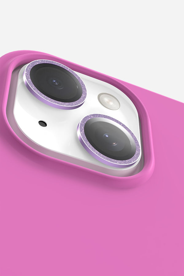 La Coque Française Protection Camera Paillettes Violettes (iPhone 14 / 14 Plus)