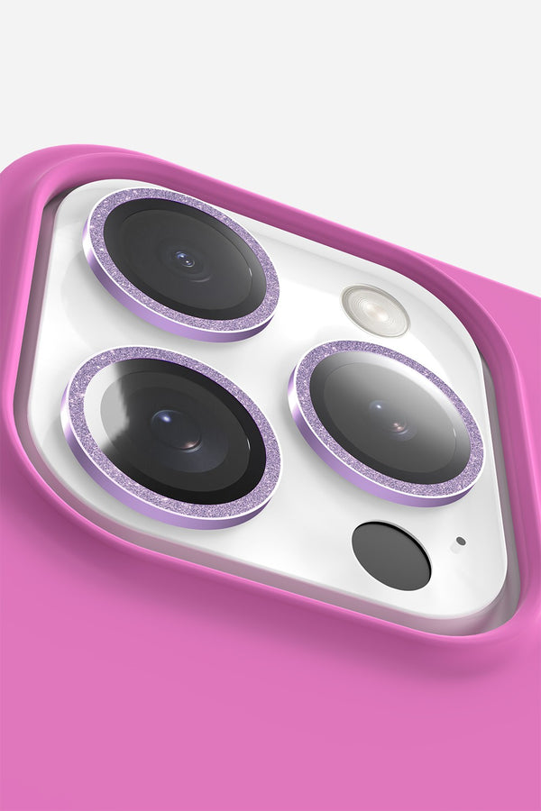 La Coque Française Protection Camera Paillettes Violettes (iPhone 14 Pro / 14 Pro Max)