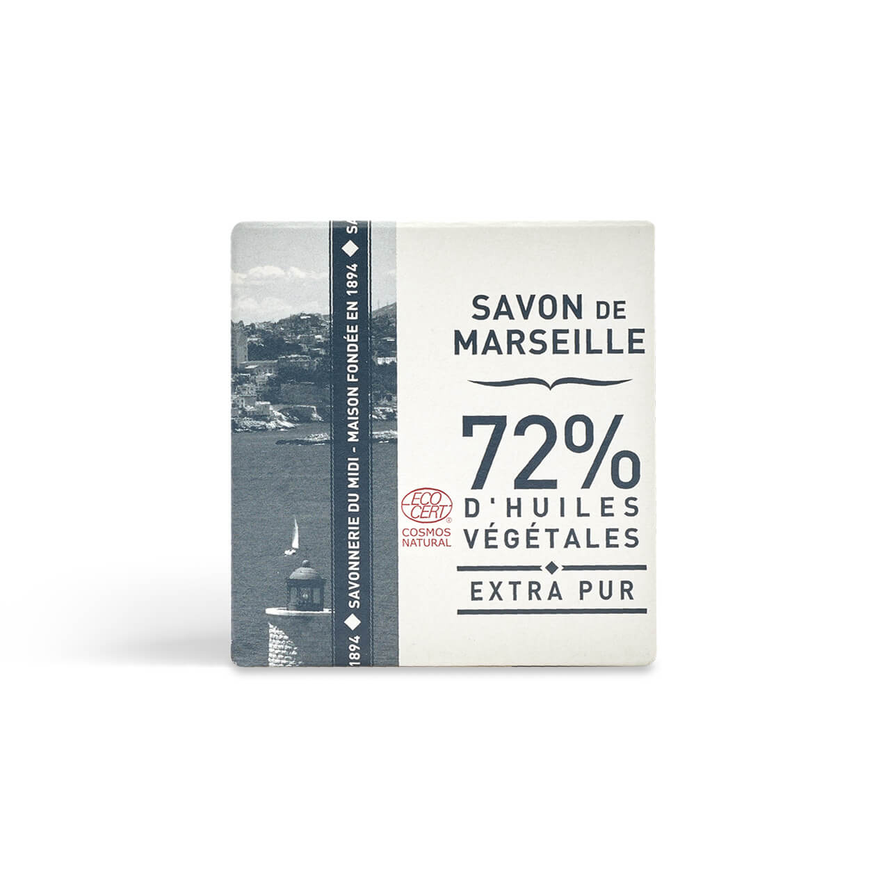 La Corvette Cube De Savon De Marseille EXTRA PUR – 100g – En Boite – COSMOS NATURAL