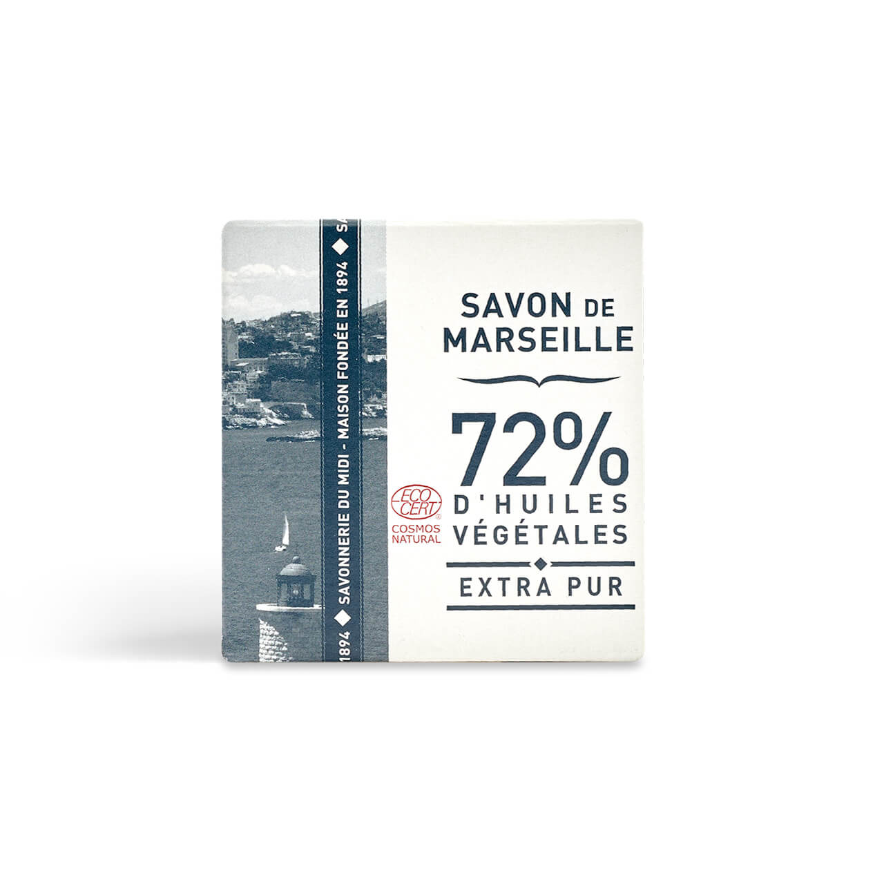 La Corvette Cube De Savon De Marseille EXTRA PUR – 200g – En Boite – COSMOS NATURAL