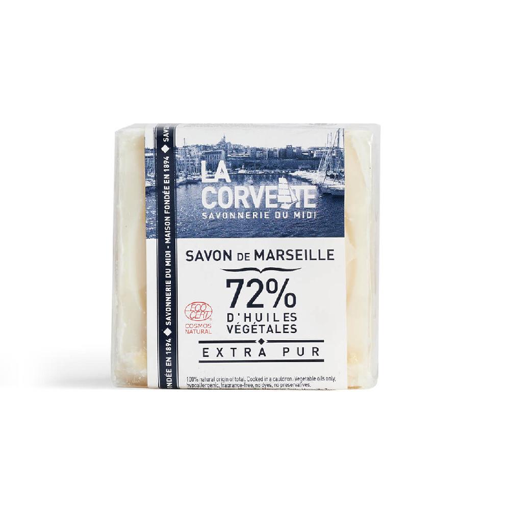 La Corvette Cube De Savon De Marseille EXTRA PUR – 200g – Sous Film – COSMOS NATURAL