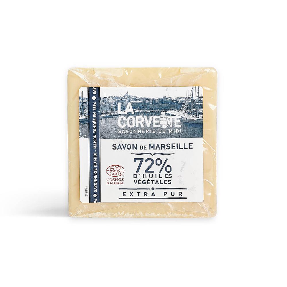 La Corvette Cube De Savon De Marseille EXTRA PUR – 500g – Sous Film – COSMOS NATURAL