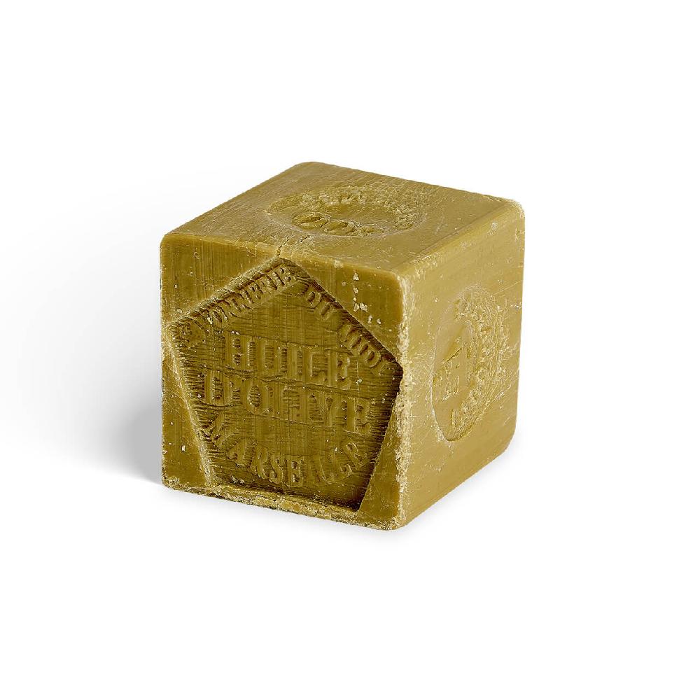 la corvette Cube de Savon de Marseille OLIVE – 300g – Sans emballage – COSMOS NATURAL