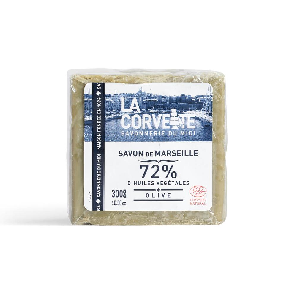 La Corvette Cube De Savon De Marseille OLIVE – 300g – Sous Film – COSMOS NATURAL