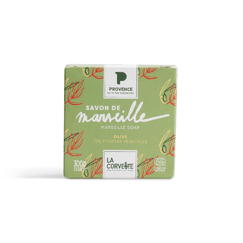La Corvette Le Cube De Savon De Marseille Provence – OLIVE – 300g – En Boite – COSMOS NATURAL