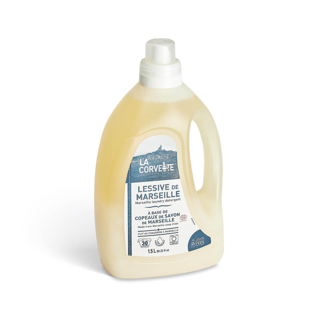 La Corvette Lessive Liquide De Marseille EXTRA PUR – 1 5L – ECOCERT Ecodétergent