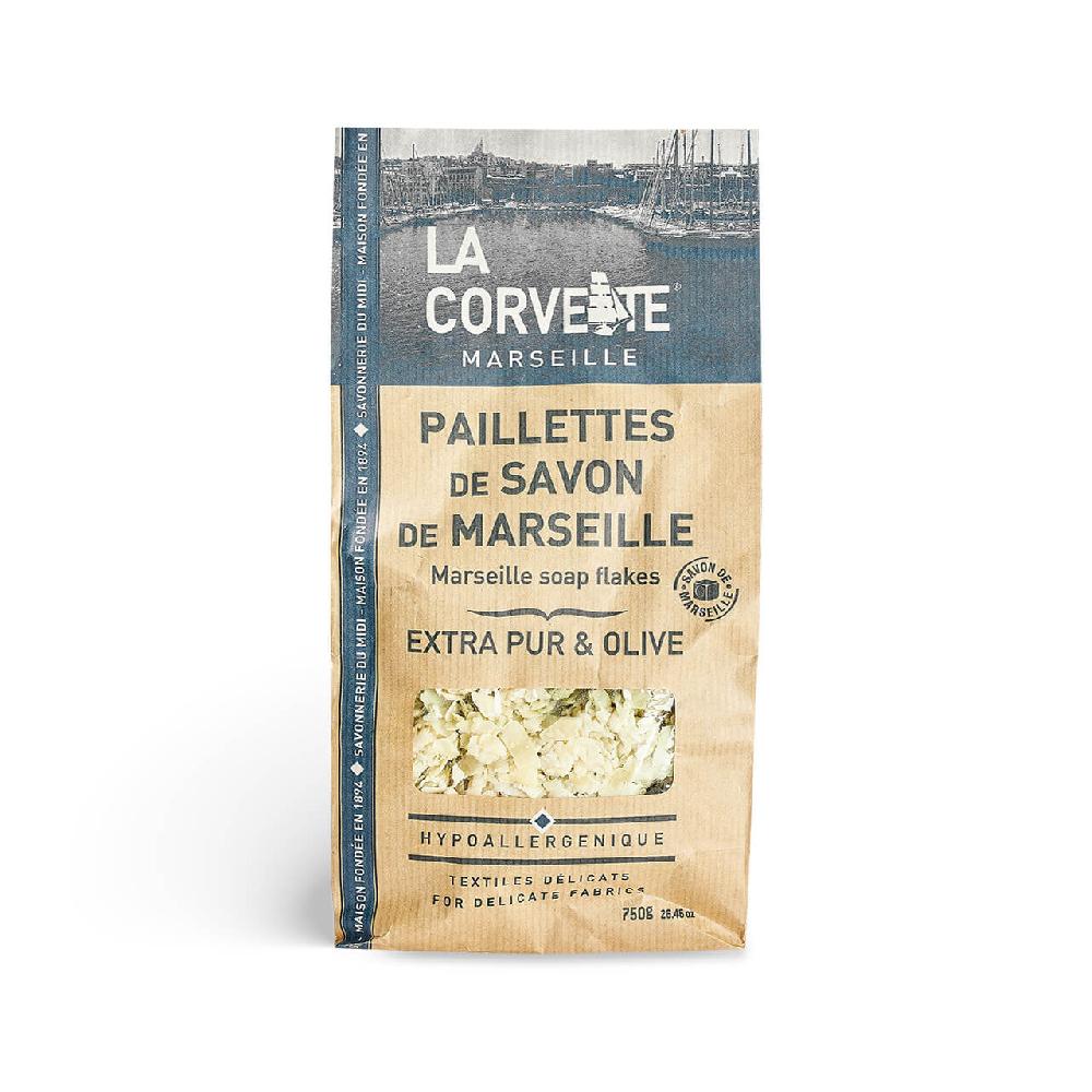 La Corvette Savon De Marseille En Paillettes – Mix EXTRA PUR Et OLIVE – 750g
