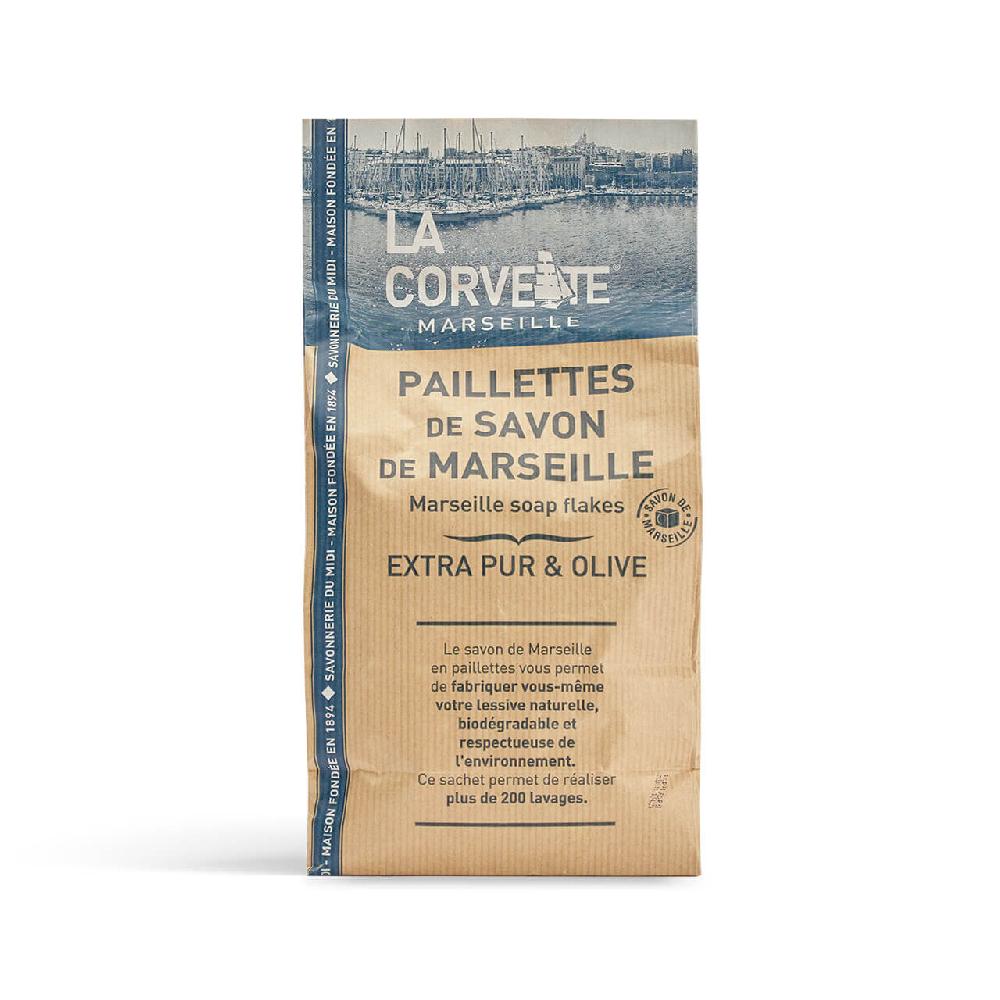 La Corvette Savon De Marseille En Paillettes – Mix EXTRA PUR Et OLIVE – 750g