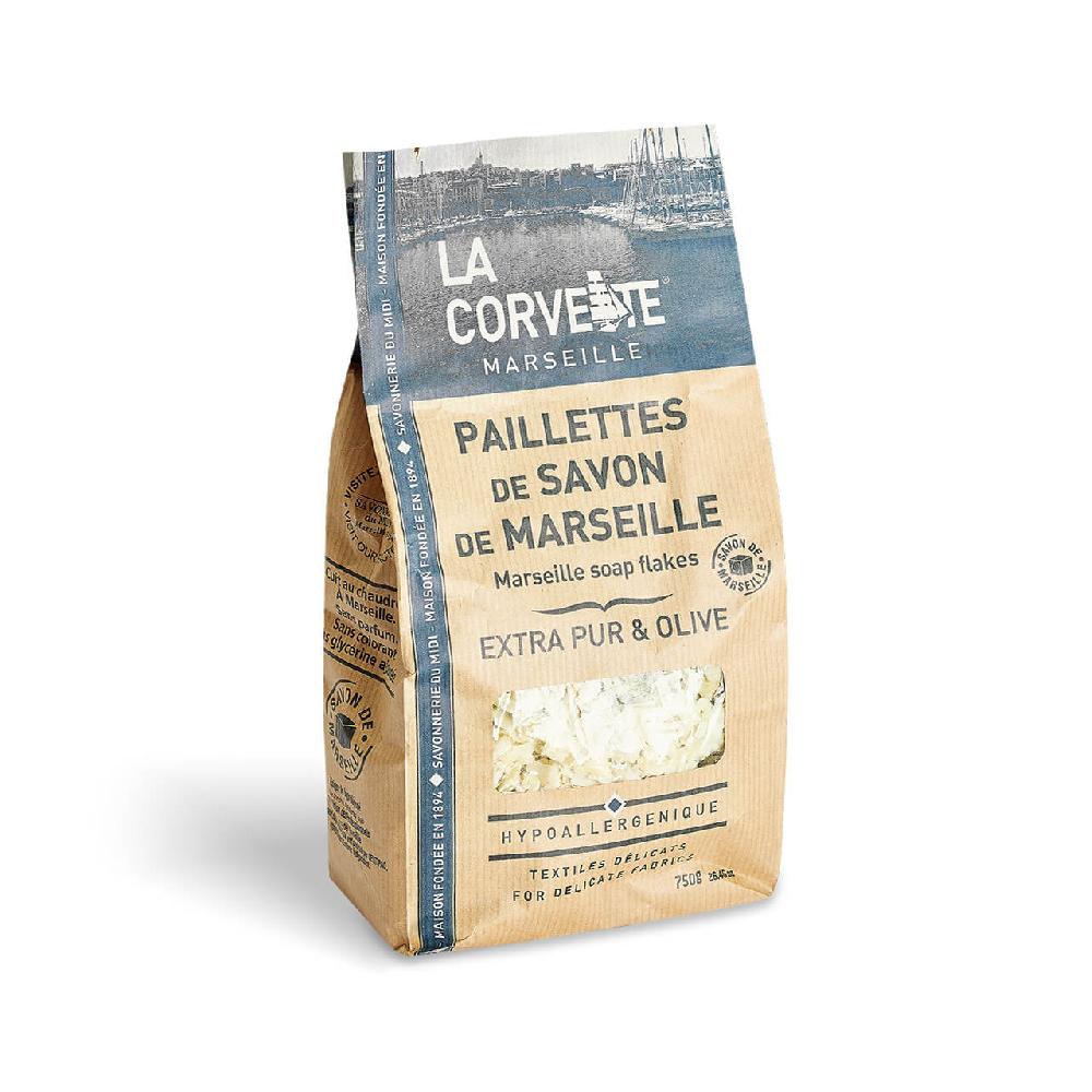 La Corvette Savon De Marseille En Paillettes – Mix EXTRA PUR Et OLIVE – 750g