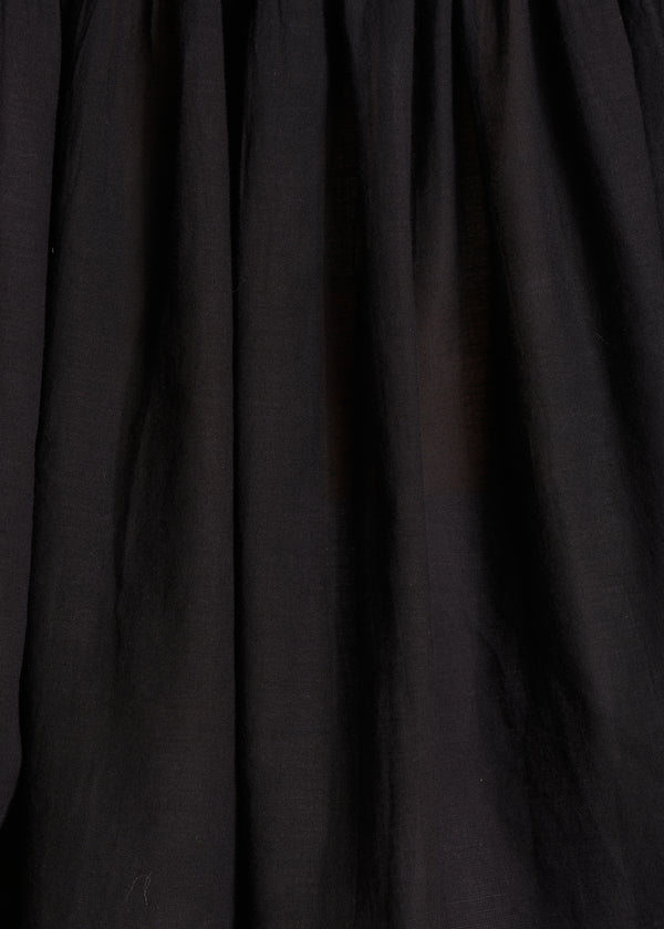 La Fée Maraboutée Chemisier Noir En Voile De Coton Fluide