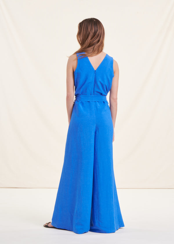 La Fée Maraboutée Combinaison Pantalon Sans Manches Bleu Roi