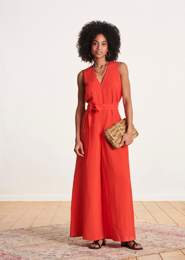 la fée maraboutée Combinaison pantalon sans manches orange la fée maraboutée Combinaison pantalon sans manches orange