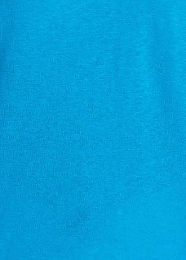 La Fée Maraboutée Débardeur Bleu Azur Col V En Lyocell Lin