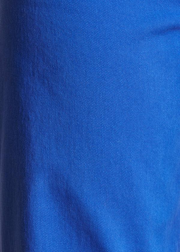 La Fée Maraboutée Jean Flare Bleu Roi Taille Haute En Coton Biologique