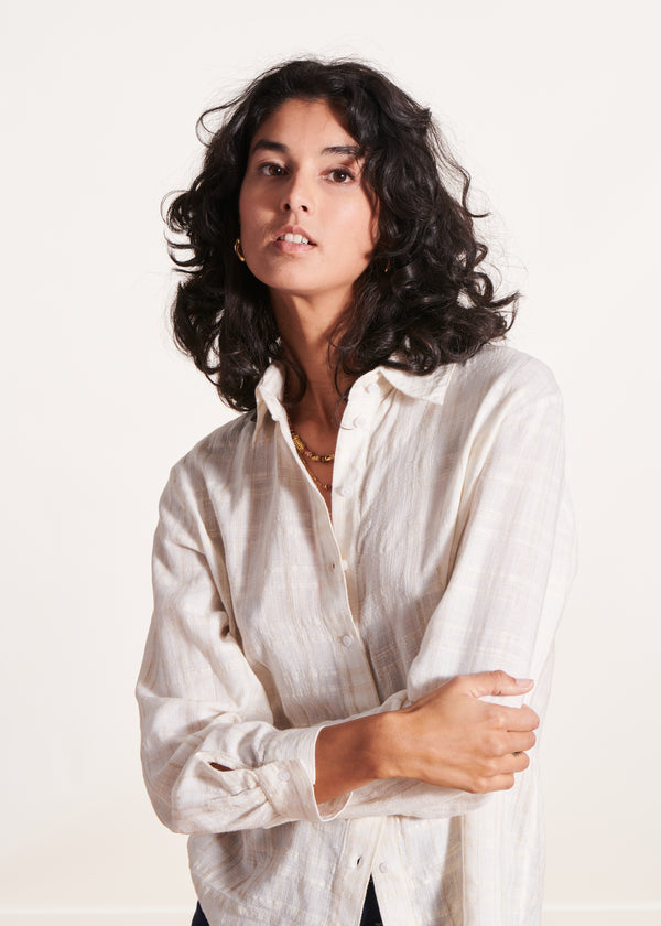 la fée maraboutée Chemise ample fluide écrue