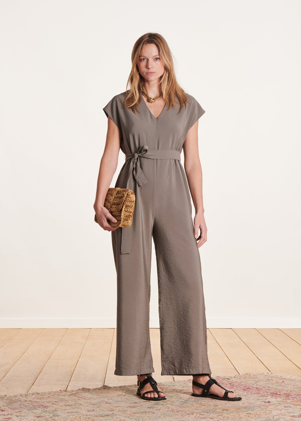 La Fée Maraboutée Combinaison Pantalon Kaki Unie