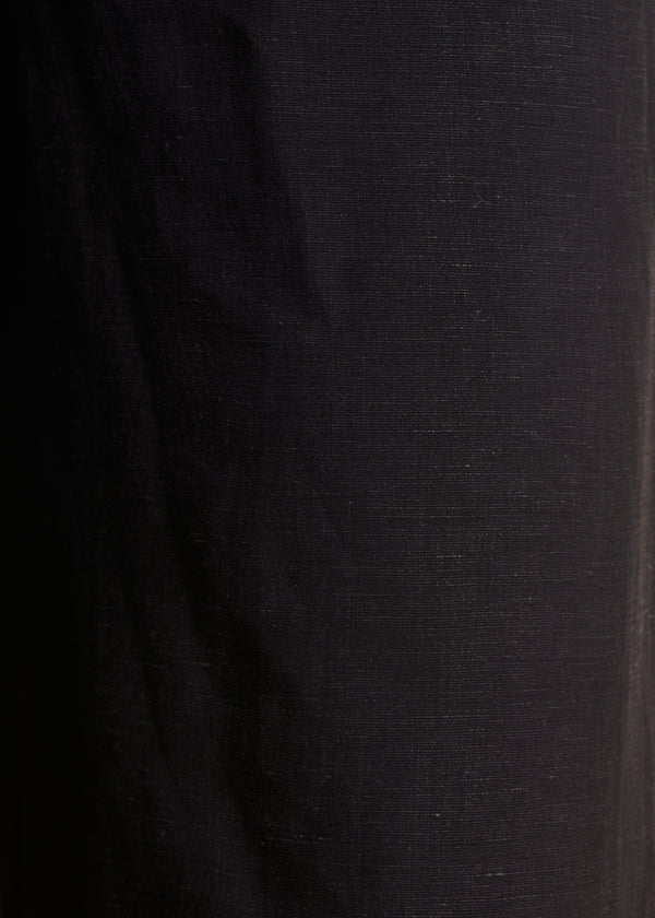 La Fée Maraboutée Pantalon Droit Noir 7/8ème à Taille élastique