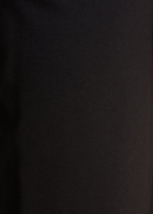 La Fée Maraboutée Pantalon Noir Large En Jersey Taille Haute