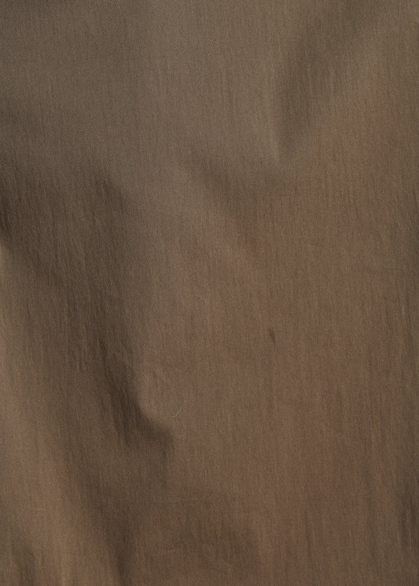 La Fée Maraboutée Robe Chemise Oversize Kaki à Manches Courtes