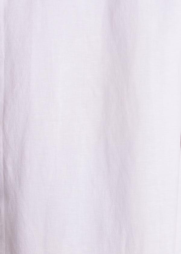 La Fée Maraboutée Robe Courte Droite Blanche à Manches Courtes