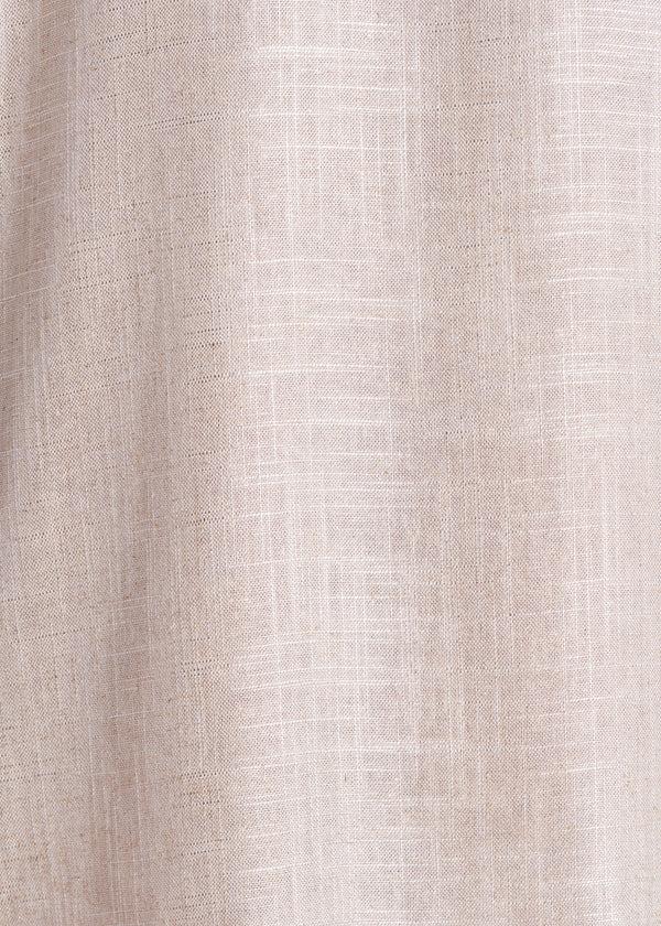 La Fée Maraboutée Robe Courte En Lin Foiled Beige Irisé Manches Courtes