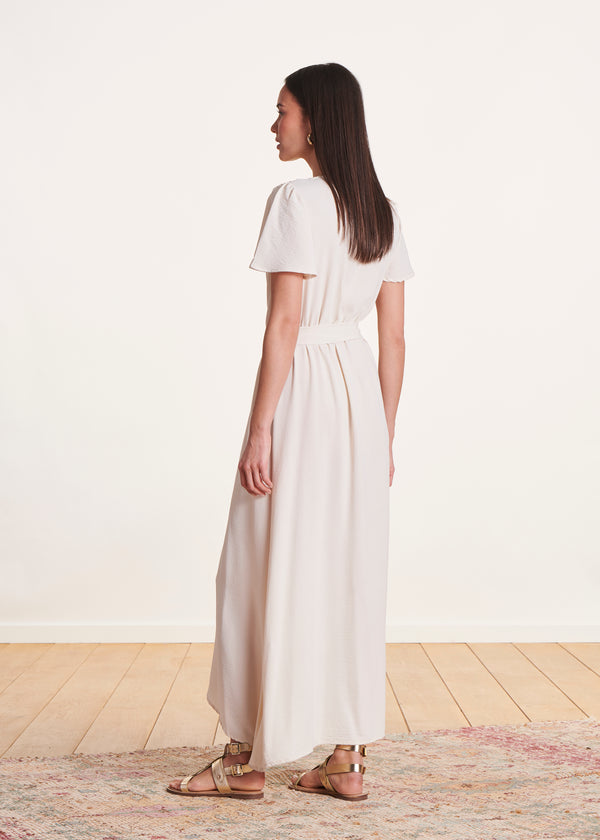 La Fée Maraboutée Robe Longue écrue Faux Portefeuille