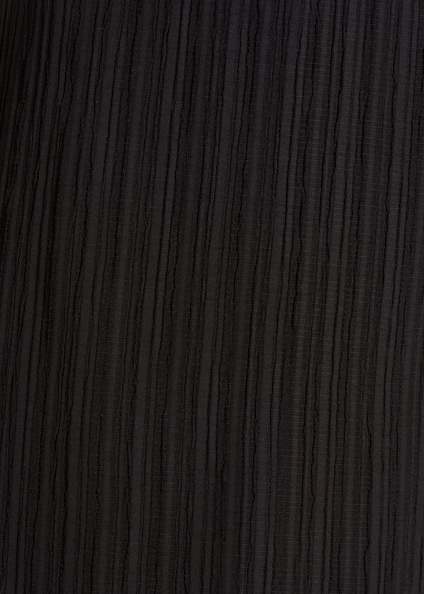 La Fée Maraboutée Robe Longue Portefeuille Noire à Manches Courtes