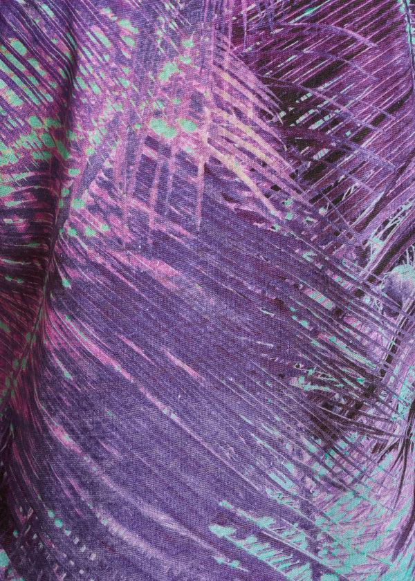 La Fée Maraboutée T-shirt En Jersey Lin Violet à Imprimé