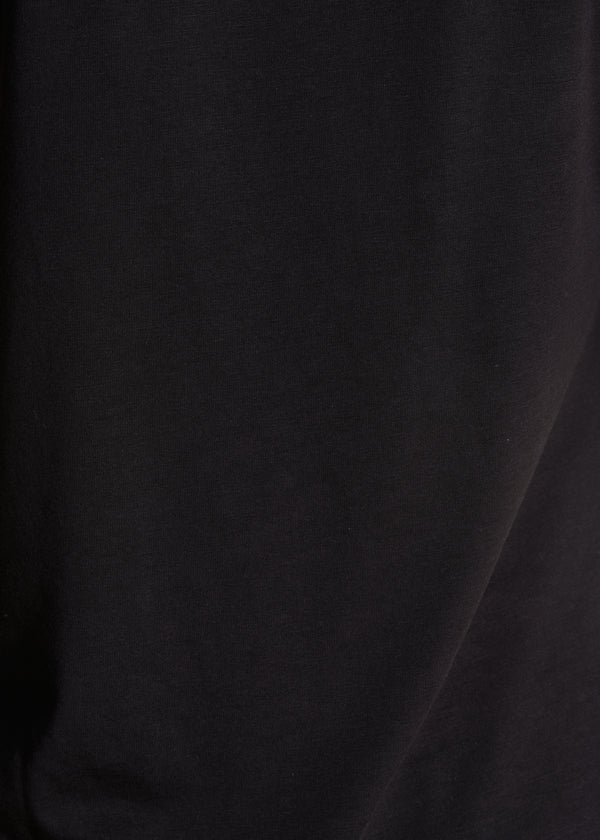La Fée Maraboutée T-shirt Noir à Manches Courtes En Lyocell