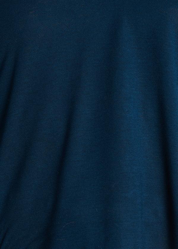 La Fée Maraboutée T-shirt Oversize Bleu Pétrole Manches Courtes