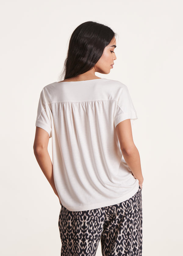 La Fée Maraboutée T-shirt Oversize écru Manches Courtes