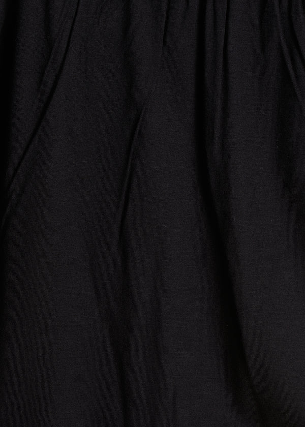 La Fée Maraboutée T-shirt Oversize Noir Manches Courtes