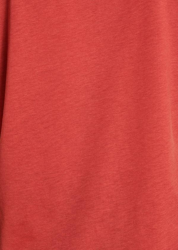 La Fée Maraboutée T-shirt Rouge à Manches Courtes En Lyocell