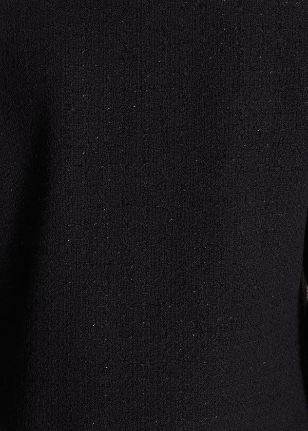 La Fée Maraboutée Veste Courte Et Droite Noire à Col Rond