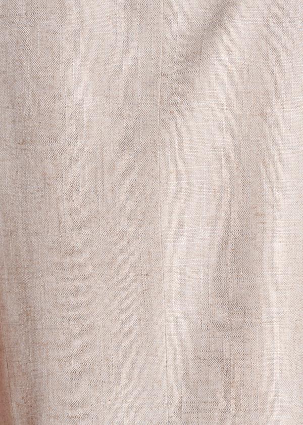 La Fée Maraboutée Veste Sans Manches Beige Irisé En Lin Foiled