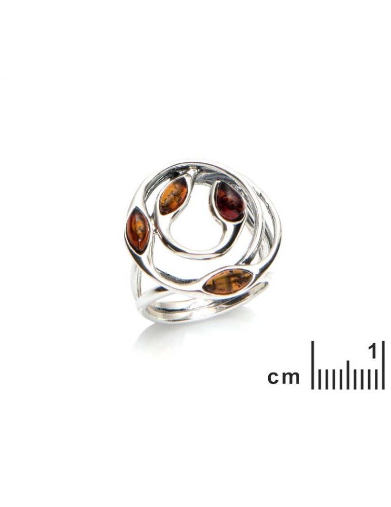 La Maison De L'ambre Bague Argent 925 AmbreBaltique