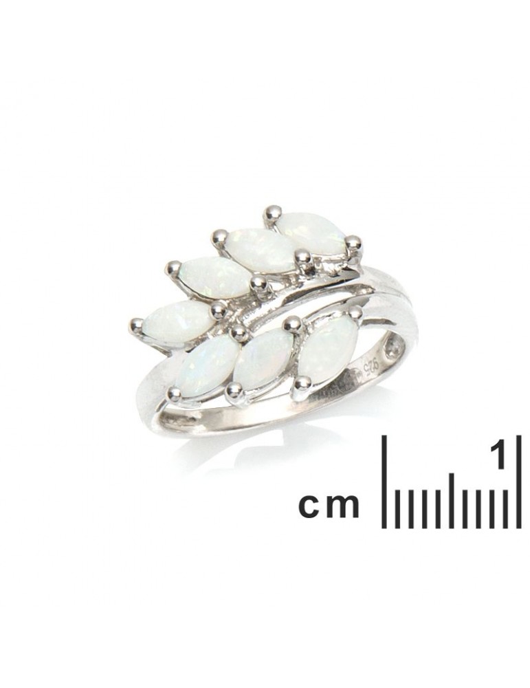 La Maison De L'ambre Bague Argent Opale D'Australie