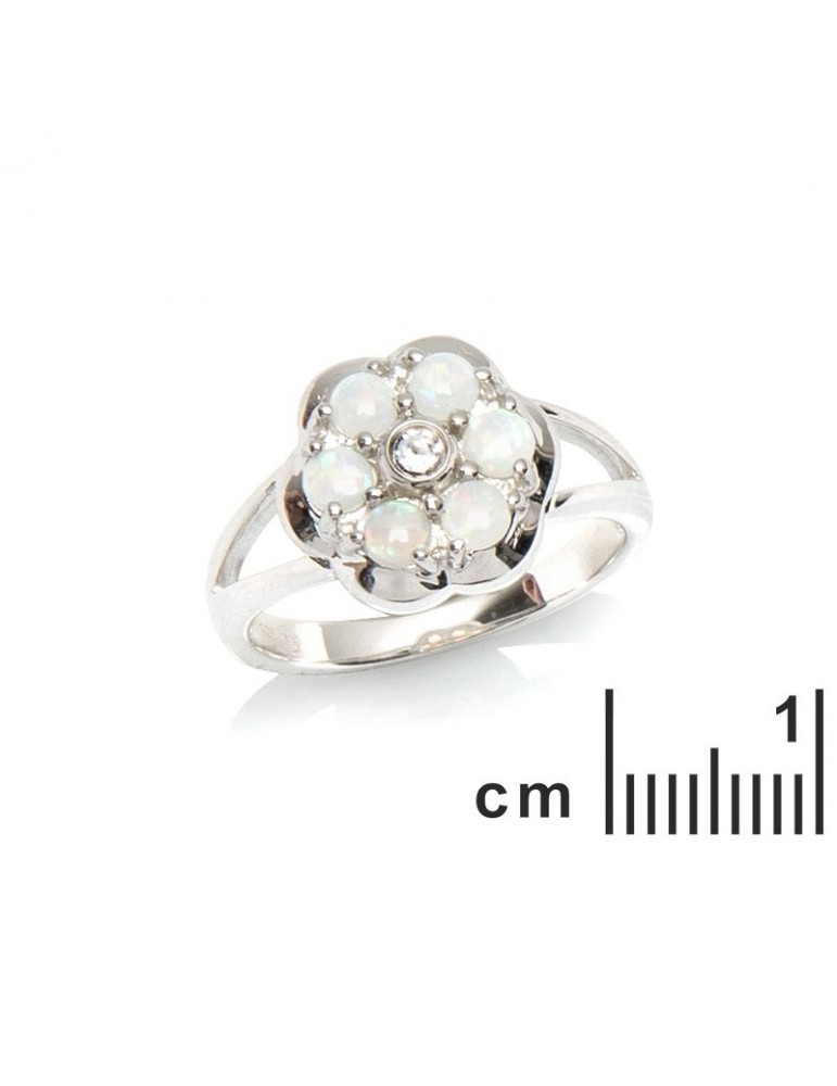 La Maison De L'ambre Bague Argent Opale D'Australie