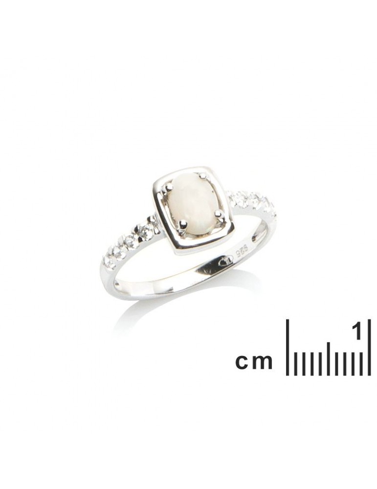 La Maison De L'ambre Bague Argent Opale D'Australie
