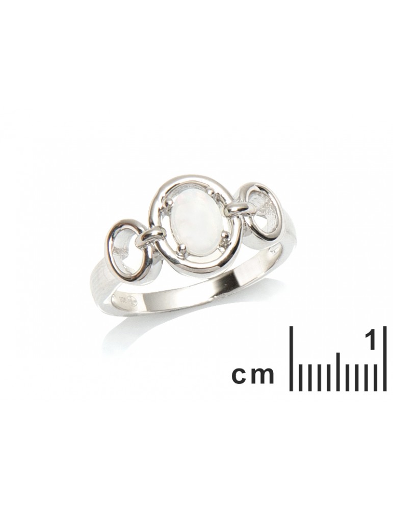 La Maison De L'ambre Bague Argent Opale D'Australie