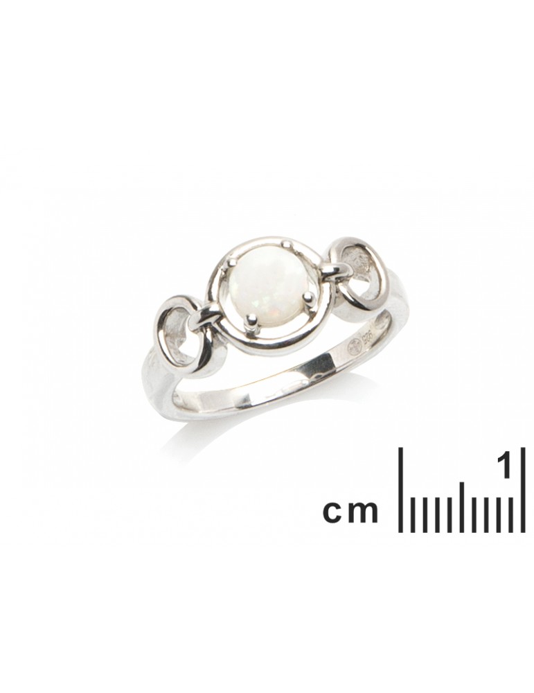 La Maison De L'ambre Bague Argent Opale D'Australie