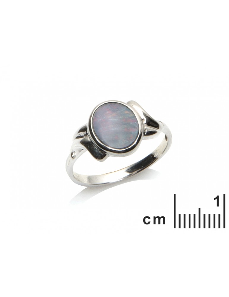 La Maison De L'ambre Bague Argent Opale D'Australie