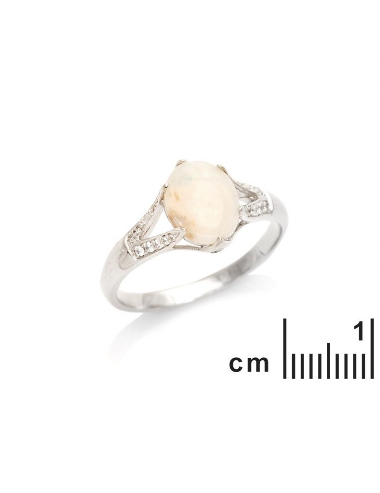 La Maison De L'ambre Bague Argent Opale D'Australie