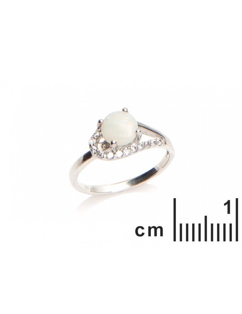 La Maison De L'ambre Bague Argent Opale D'Australie