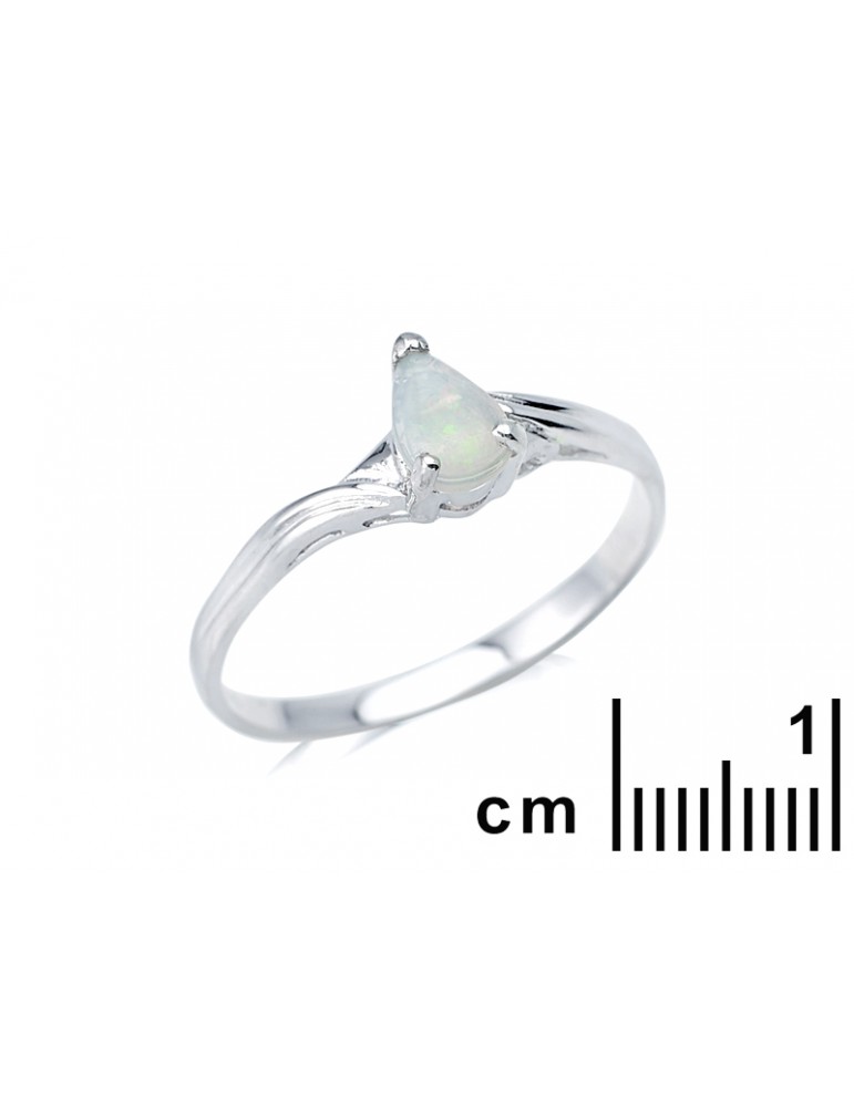 La Maison De L'ambre Bague Argent Opale D'Australie