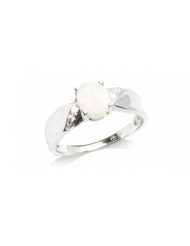 la maison de l'ambre Bague argent Opale d'Australie