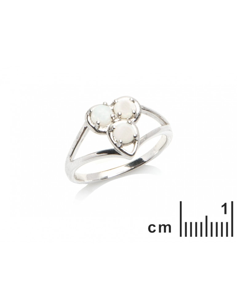 La Maison De L'ambre Bague Argent Opale D'Australie